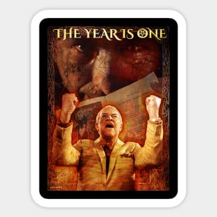 THE YEAR IS ONE!  - Rosemary's Baby Sticker